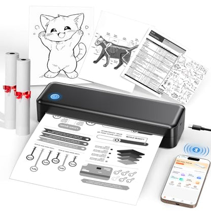 PEDOOLO 8.5 x 11 A40 Monochrome Thermal Printer 203 dpi