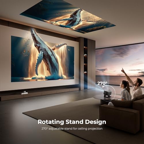ELEPHAS 1080P AC401 Projector 2500 ANSI Lumens 4K Supporting LED Desktop