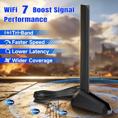 Eightwood 6GHz WiFi 7 Antenna EWAN0125 200ft Antenna 50 Ohms 5 Channels