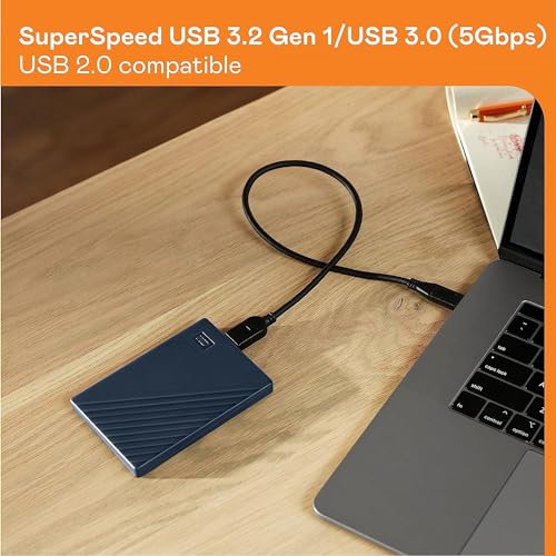 WD 2TB My Passport for Mac WDBA2D0020BBL-WESN External Hard Drive USB 3.2