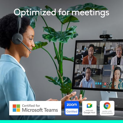 Logitech 960-001419 4K Webcam 3840x2160 30fps CMOS USB-A USB-C Manual Focus Webcam