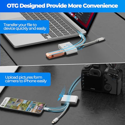 WEZAFO SD Card Reader WZF-DUAL-SLOT-OTG, 2 Ports, USB 2.0, White
