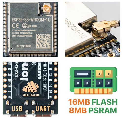 Lonely Binary 16MB ESP32-S3 IPEX (N16R8) WiFi Bluetooth 240MHz Dual-Core Development Board