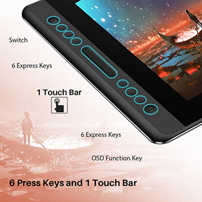HUION Kamvas Pro 16 15.6 inch 1920x1080 LCD Graphics Tablet with USB Connectivity