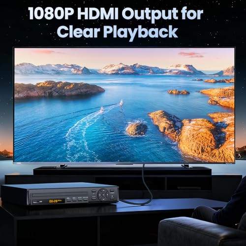 Desobry Compact HDMI DVD Player Model Standard Version 1920x1080 Multi-Format Playback