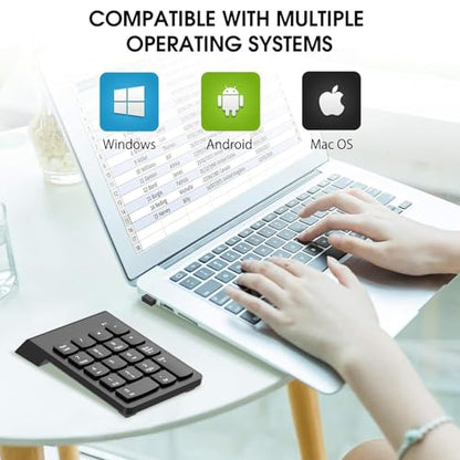 NOOX Wireless Numeric Keypad NXA056-M1 USB Battery Powered Compact