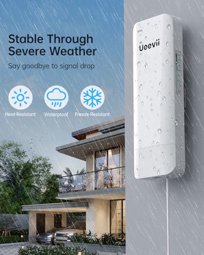 UeeVii 5.8GHz CPE453 Single-Band 100Mbps Point-to-Point Wireless Bridge for Outdoor Networking