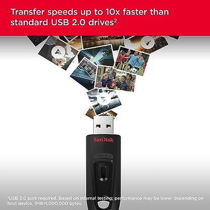 SanDisk 256GB Ultra USB Flash Drive SDCZ48-256G-GAM46 Black