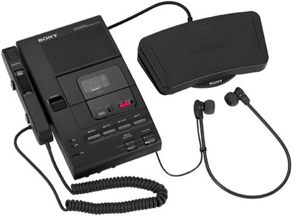 Sony M2020 Microcassette Dictator and Transcriber 3.5mm Jack Unidirectional PC Aluminum