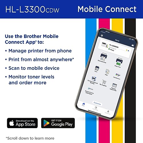 Brother HL-L3300CDW Color Laser Printer 2400x600 dpi 3-in-1 Functionality