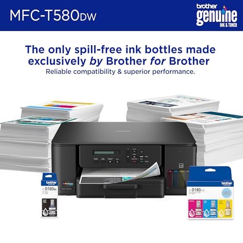 Brother 18.1x9x19.4 Inches MFC-T580DW Inkjet All-in-One Printer