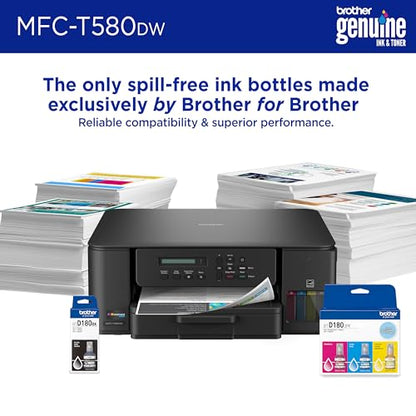 Brother 18.1x9x19.4 Inches MFC-T580DW Inkjet All-in-One Printer
