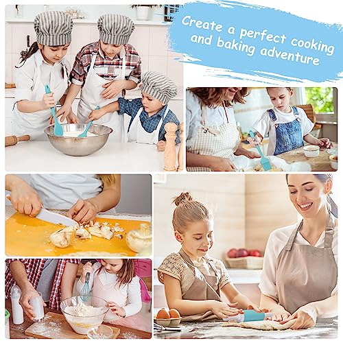 Kinggrand Kitchen Child-Size Cooking & Baking Set Cooking Blue01 Cooking Utensils