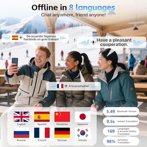 diujzld Open Ear Translator Earbuds B0GQGZLZ47 169 Languages Wireless Bluetooth 5.4