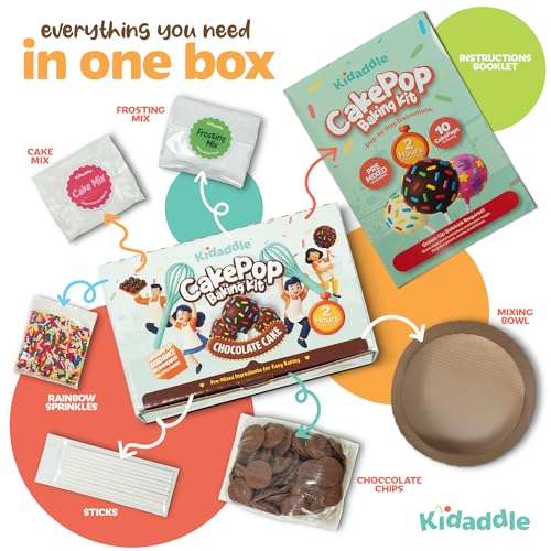 Kidaddle Cake Baking Mix Chocolate Drizzle 1 Count Box American Cuisine