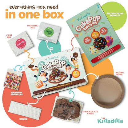 Kidaddle Cake Baking Mix Chocolate Drizzle 1 Count Box American Cuisine