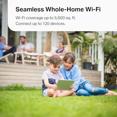 TP-Link Deco X15(3-Pack) Dual-Band Mesh Wi-Fi System AX1500 5,600 sq.ft. Coverage 2 Gigabit Ports