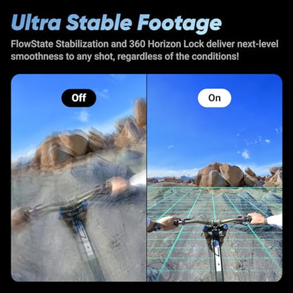 Insta360 1.5" X4 8K Waterproof 360 Action Camera - USB Connectivity