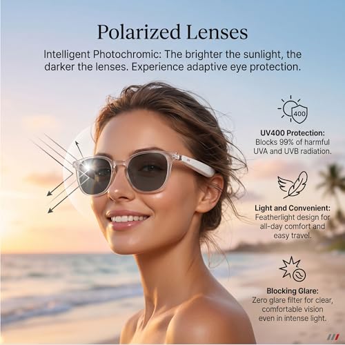 MNVOEQ 1mm B0GRTS6K6J Smart Glasses, Bluetooth Connectivity, 170mAh Lithium Ion Battery, Unisex