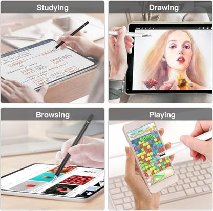 fllynewrite Stylus Pen 2-in-1 Compatible with Various Tablets All Touch Devices