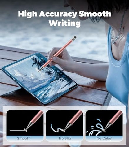Kenkor 3 Count stylus YPB Black, Pink, White, Capacitive, Touch Screen Accessory