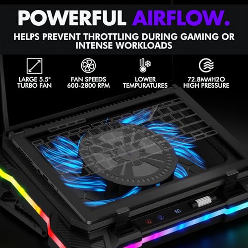 Tilted Nation 15.6" to 19" TNVENTUS Air Laptop Cooling Pad