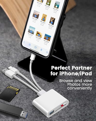 BKYMPR 3-in-1 SD Card Reader JYC.CAL4LiteB White iOS, macOS Universal Adapter