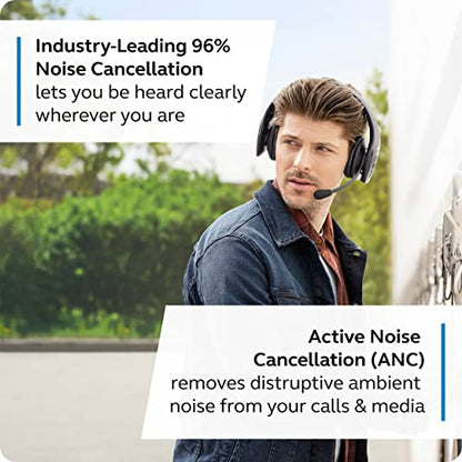 BlueParrott S650-XT Bluetooth Headset, Dual Use, Noise Cancellation, Waterproof, Black