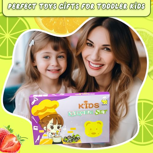 ZDCZ Child-Size ZDCZ KIDS KITCHEN SET 20 PCS Kitchen Set - Safe Cooking Tools for Ages 48-144 Months