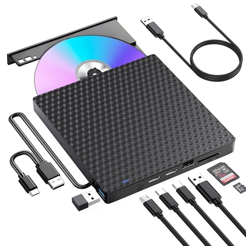 Kadlun External DVD Drive BT669 USB 3.0 Type C Optical Storage