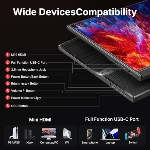 WGK 15.6 Inch W156F1 FHD 1080p 60Hz IPS Monitor