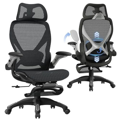 ELABEST 26" x 24" x 41" Ergonomic Office Chair ELX100BB BIFMA 5.1 Certified