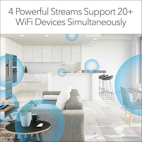NETGEAR EAX15 AX1800 Mesh WiFi Range Extender 802.11ax Up to 1.8 Gbps Dual-Band