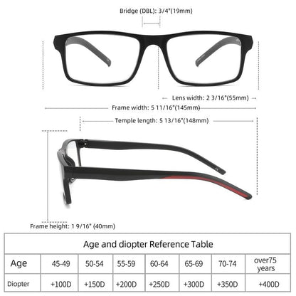 JAWSOCK 4 Pack Reading Glasses Categorical Design BS207-4MIX-150 Adult Size Optical Power: 1.5 Diopters
