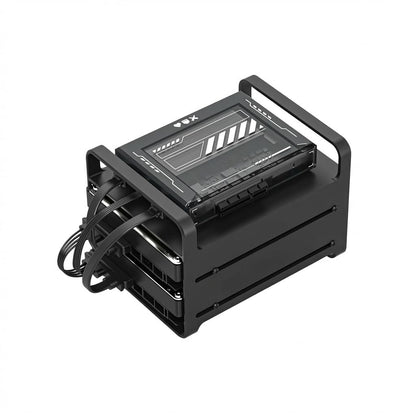 Zimablade Mini NAS Server Kit Intel Quad-Core 16GB 2-Bay Black Metal Tempered Glass