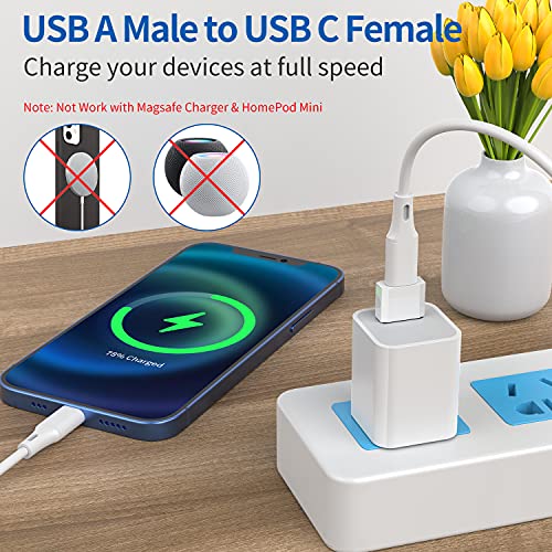 QianLink USB C Female to USB A Male Adapter 4 Count
