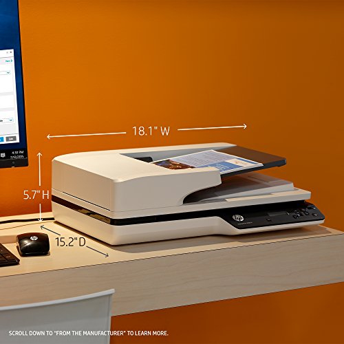 HP ScanJet Pro 3500 f1 Flatbed Scanner L2741A 1200 DPI CCD Document Scanner