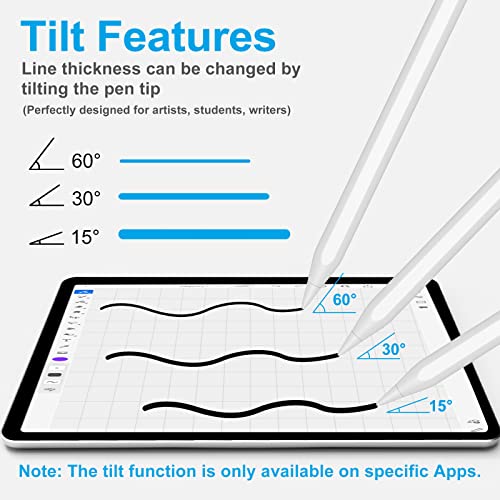 XIRON 1 Count Stylus Pen for iPad A16 11th-6th Gen 1.5mm Tip Palm Rejection