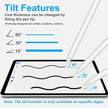 XIRON 1 Count Stylus Pen for iPad A16 11th-6th Gen 1.5mm Tip Palm Rejection