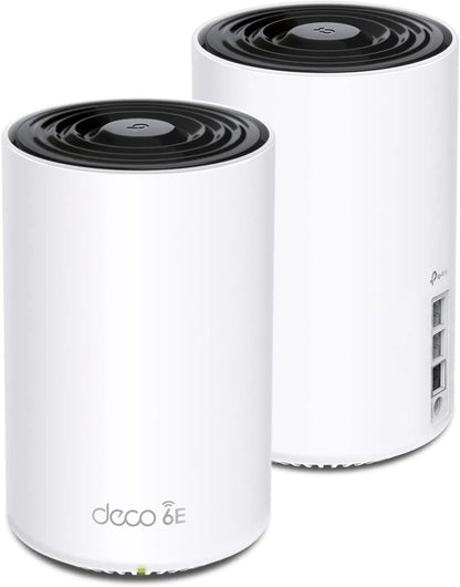 TP-Link 2-Pack Deco XE75 Pro Tri-Band WiFi 6E Mesh System AXE5400 2.5G WAN/LAN Port