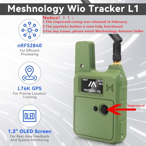 Meshnology Wio Tracker L1 3000mAh Battery Bluetooth FreeRTOS 1.3" OLED IoT Development Kit