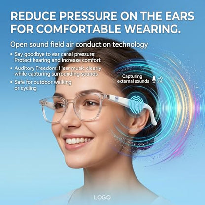 MNVOEQ 1mm B0GRTS6K6J Smart Glasses, Bluetooth Connectivity, 170mAh Lithium Ion Battery, Unisex