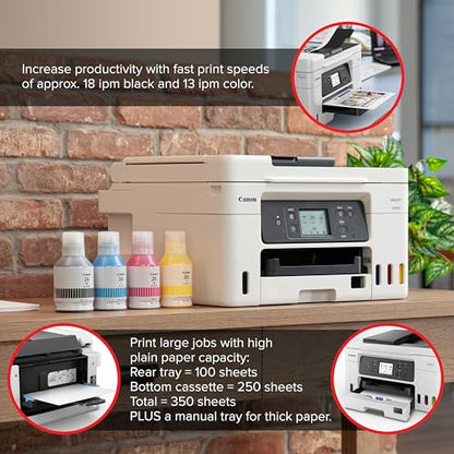 Canon MAXIFY GX4020 All-In-One Inkjet Printer ADF, Auto-Duplex, Energy Star, Color 2400 x 2400 dpi