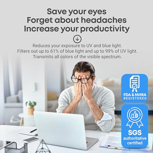 VINTEZ 14 Inches vin-182-AnB-14-BS Screen Protector for Laptop - Anti-Blue Light, Scratch Resistant, Glossy Finish