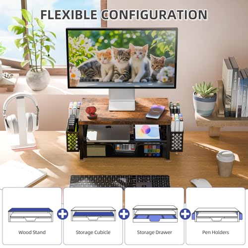 Simple Trending 20 x 10 x 5.8 inches 58593 1 Count Computer Monitor Stand Riser