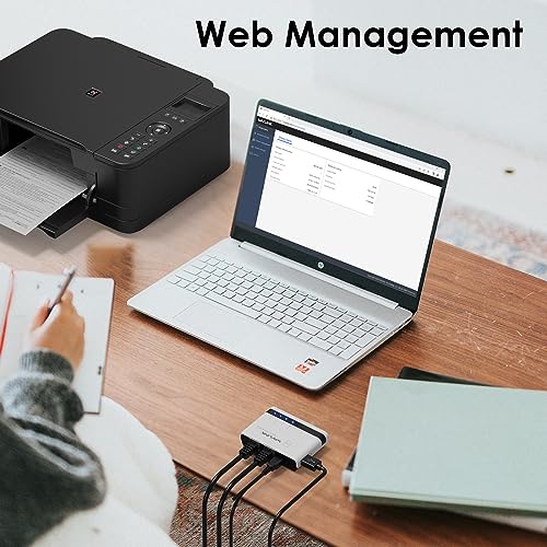 WAVLINK Wireless Print Server 2025 USB WiFi Print Server Wired/Wireless/Standalone Modes