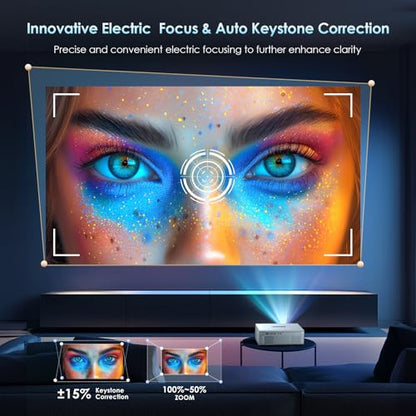 OWNKNEW 1080P GC357 22000 Lumen LED Projector