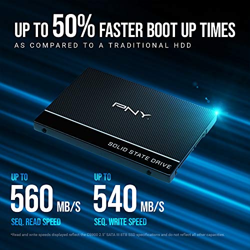 PNY 250GB SSD7CS900-250-RB 2.5-Inch SATA Internal Solid State Drive