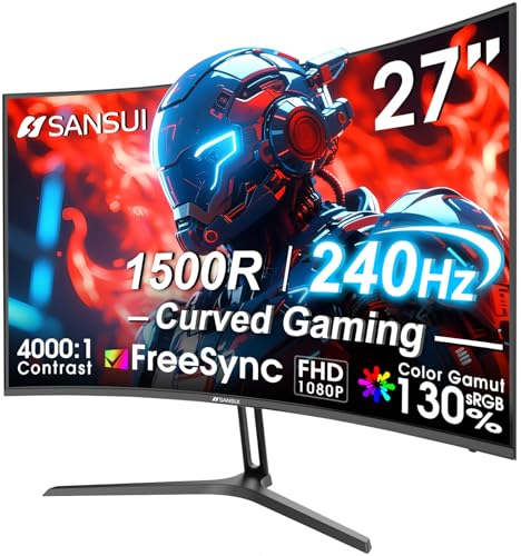 SANSUI 27 Inch 1920x1080 240Hz LED Monitor