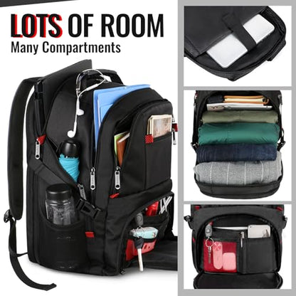 YOREPEK 17 Inch Laptop Backpack B071ZYHCM6 TSA Compliant Soft Shell Adult Travel Backpack